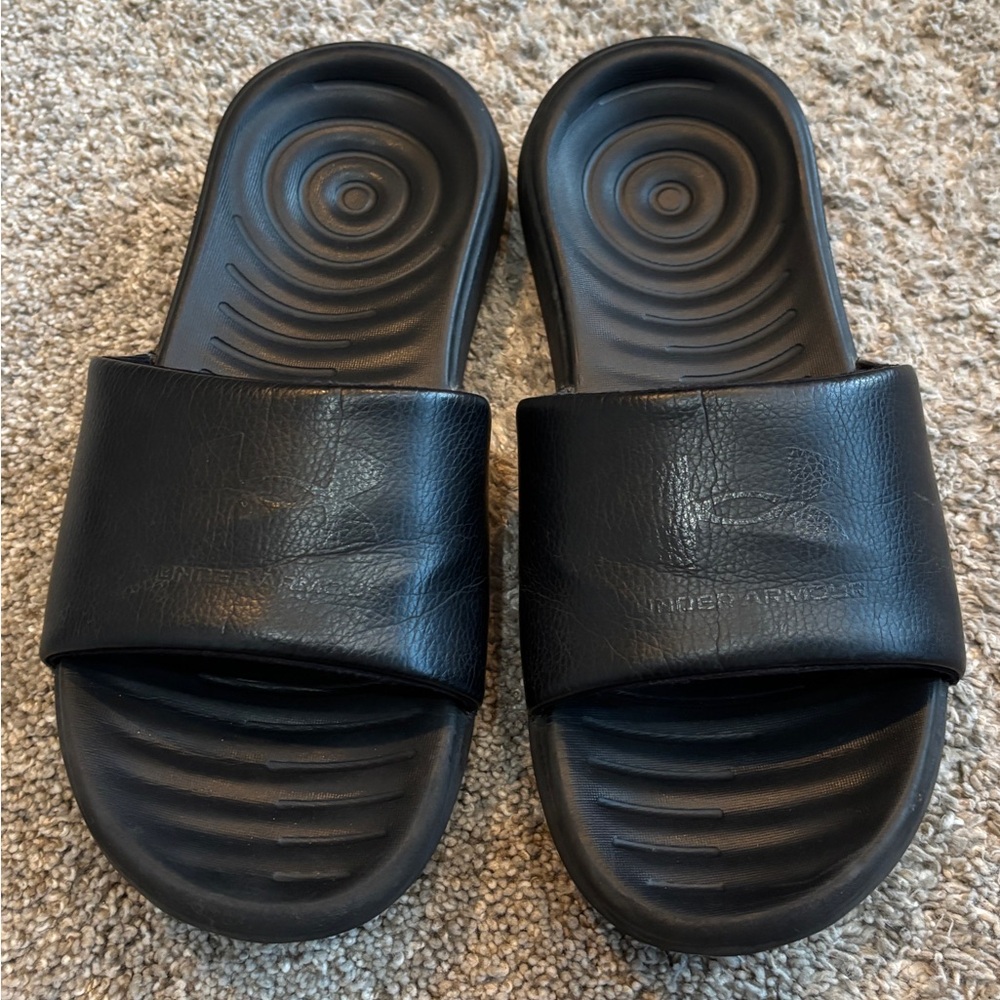 Under Armour Black Slide Sandals